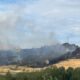 Helicóptero apagando incendio forestal en Tariego de Cerrato