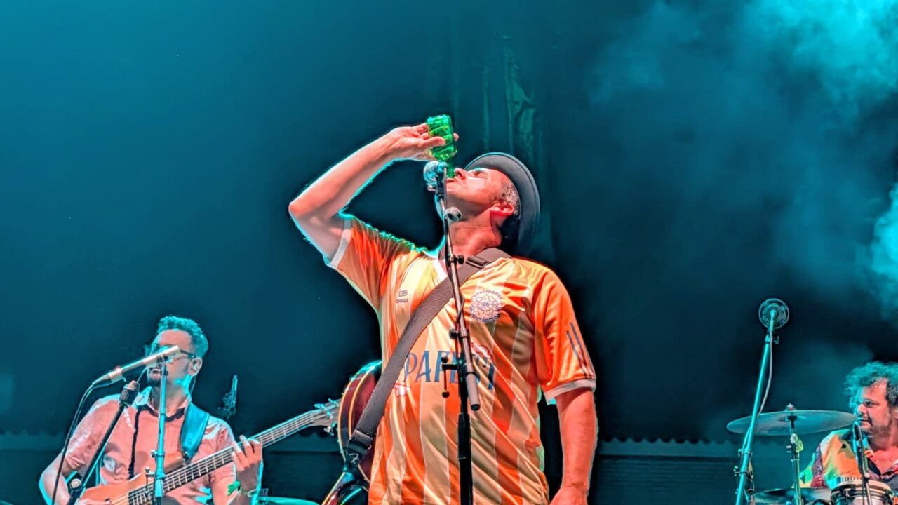 Músico de El Naán actuando en el PipaFest de Villada