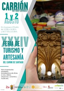 Cartel de la XXXIV Feria de Turismo y Artesanía en Carrión de los Condes