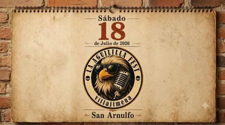 Cartel del Aguililla Fest en Villajimena con fecha y logo del festival