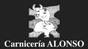 Logo de la Carnicería Alonso con ilustraciones de animales