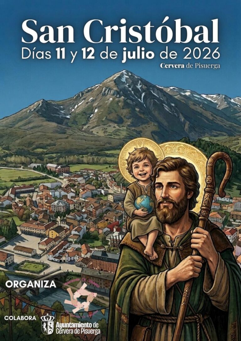 Cartel de la festividad de San Cristóbal en Cervera de Pisuerga