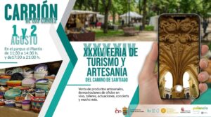 Cartel de la Feria de Turismo y Artesanía en Carrión de los Condes