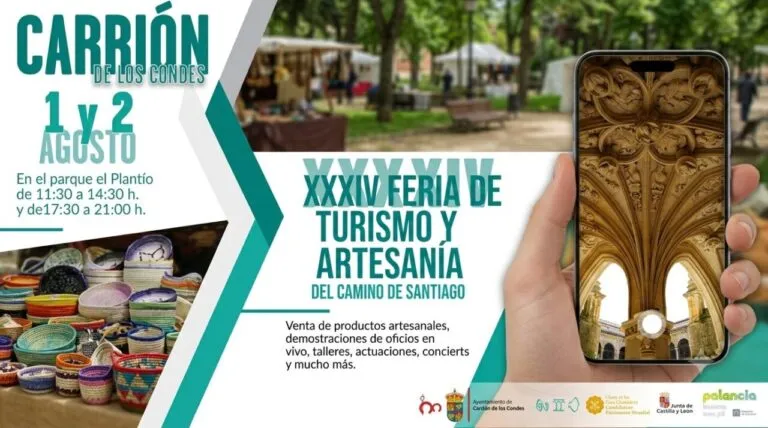 Cartel de la Feria de Turismo y Artesanía en Carrión de los Condes
