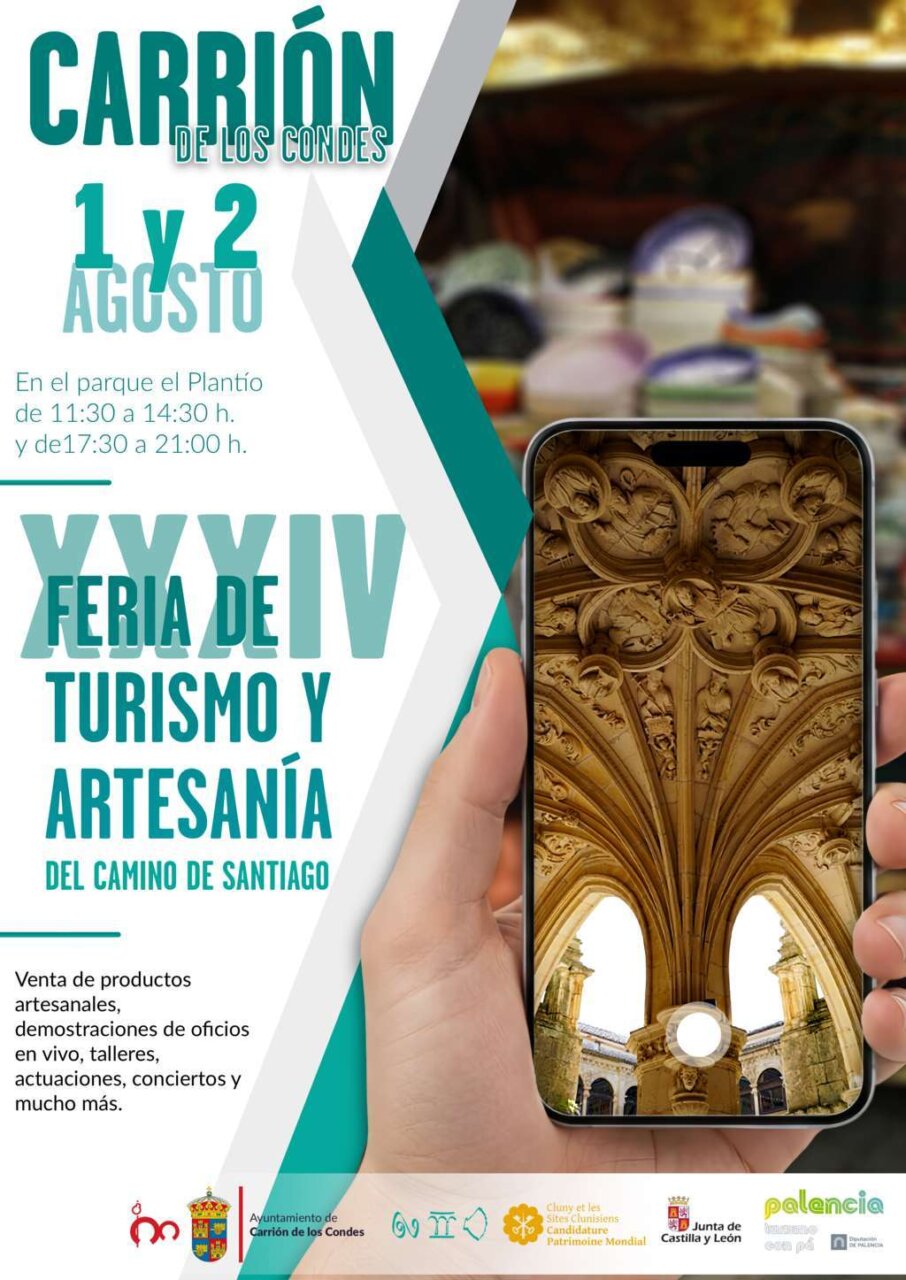 Cartel de la XXXIII Feria de Turismo y Artesanía en Carrión de los Condes