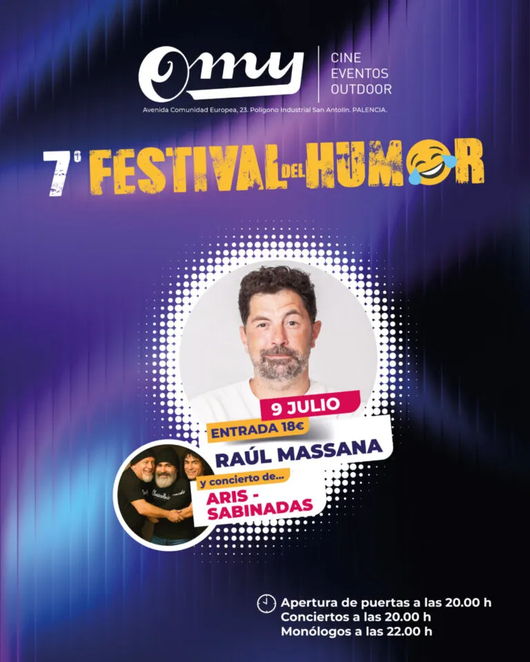 Cartel del Festival del Humor con Raúl Massana y Aris Sabinadas