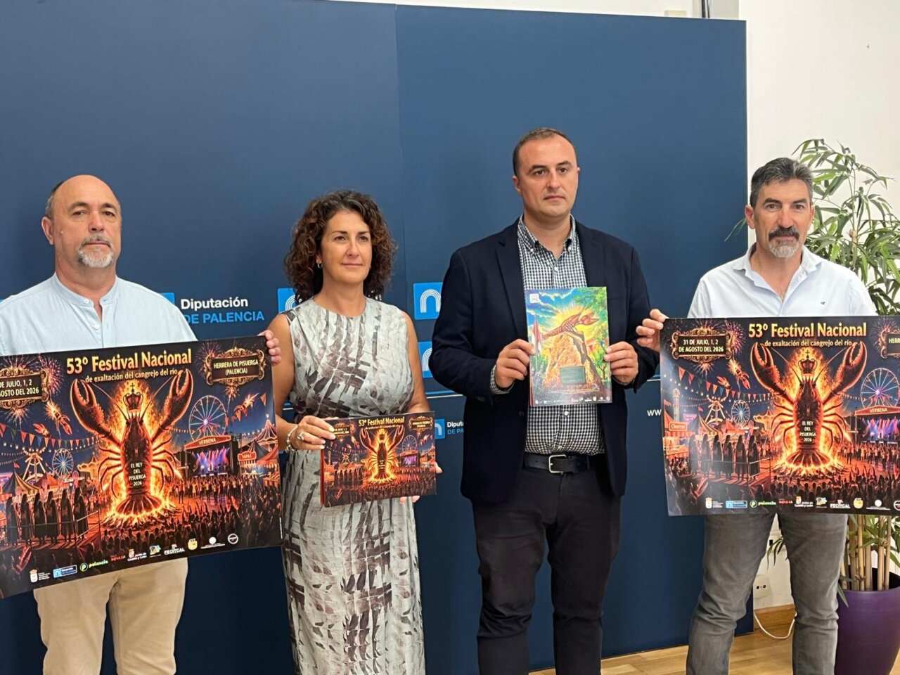 Presentación del 53º Festival Nacional del Cangrejo en Herrera de Pisuerga.