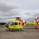 Helicóptero sanitario del Sacyl en una base de Palencia