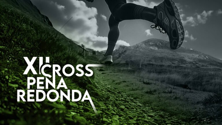 Corredor en el XII Cross Peña Redonda en un paisaje montañoso