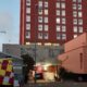 Entrada del hospital donde fue trasladado un joven herido por arma blanca.