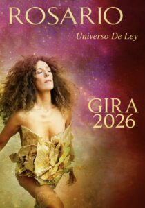 Rosario Flores en su gira Universo de Ley con un vestido dorado