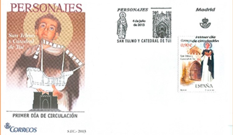 Sello de San Telmo emitido por Correos en 2013