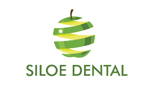 Logo de Siloé Dental con diseño de manzana y colores verdes