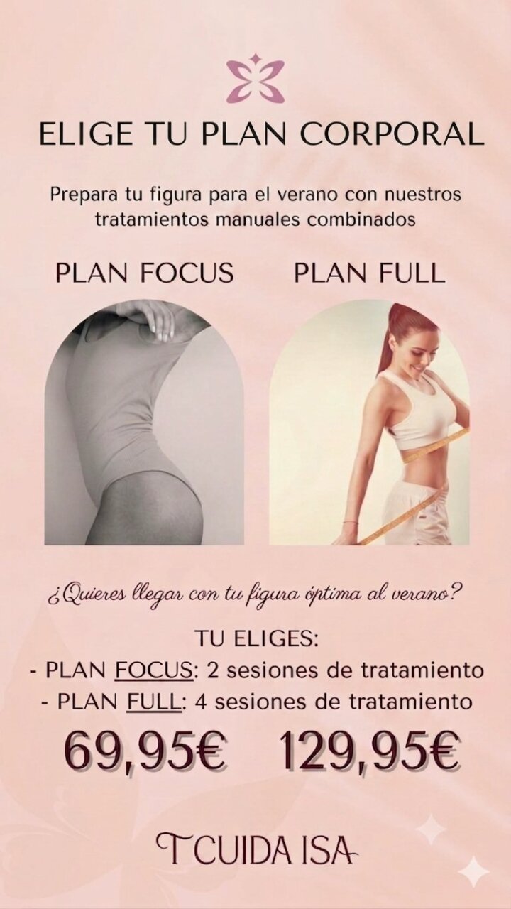 Promoción de tratamientos corporales en T Cuida Isa para el verano