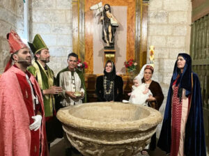 Representación del cortejo fúnebre de Juana I y Felipe el Hermoso en Torquemada