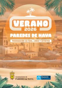 Cartel del verano cultural en Paredes de Nava 2026 con actividades diversas