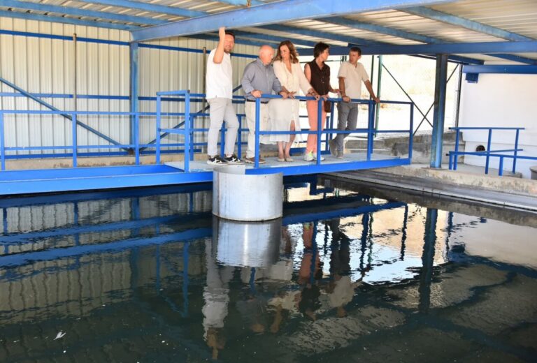 Visita a la estación de tratamiento de agua potable en Villamediana