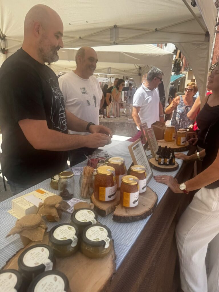 Feria miscelánea en Baltanás con productos locales y artesanías