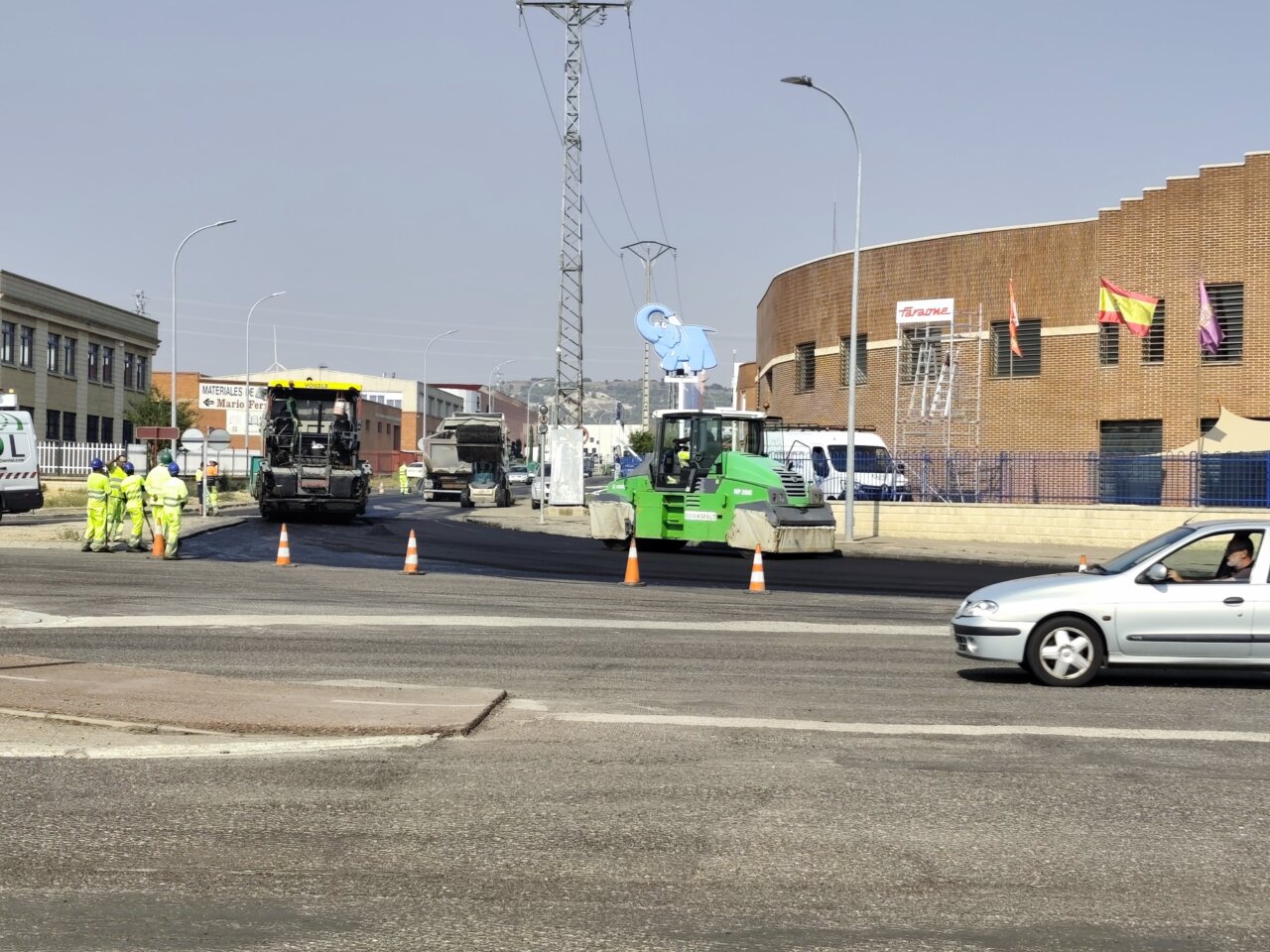 Obras de asfaltado en Palencia realizadas por Iberdrola