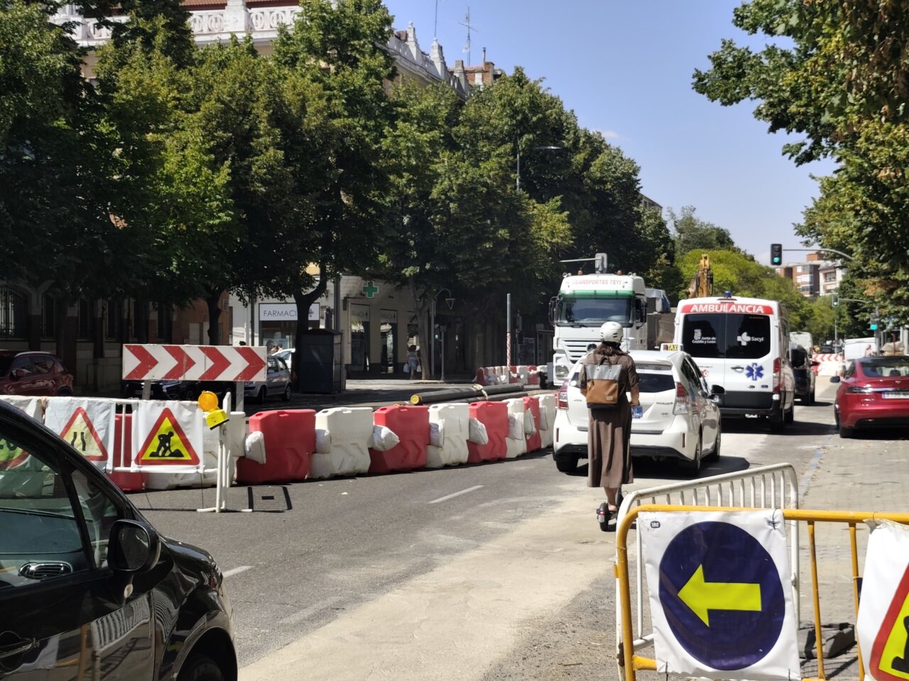Obras en la avenida Casado del Alisal con desvíos de tráfico