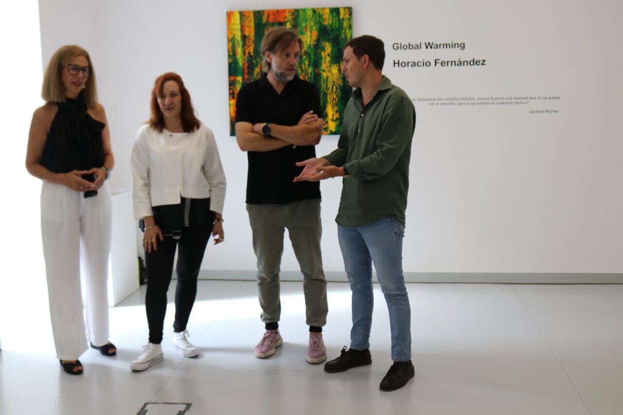 Visita a la exposición de Horacio Fernández sobre el calentamiento global en el Lécrac.