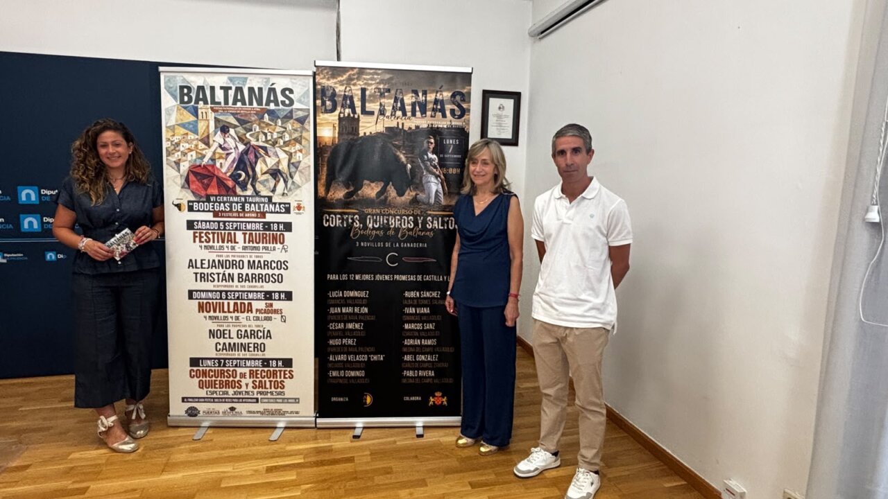 Presentación del cartel taurino para las fiestas de Baltanás con tres festejos.