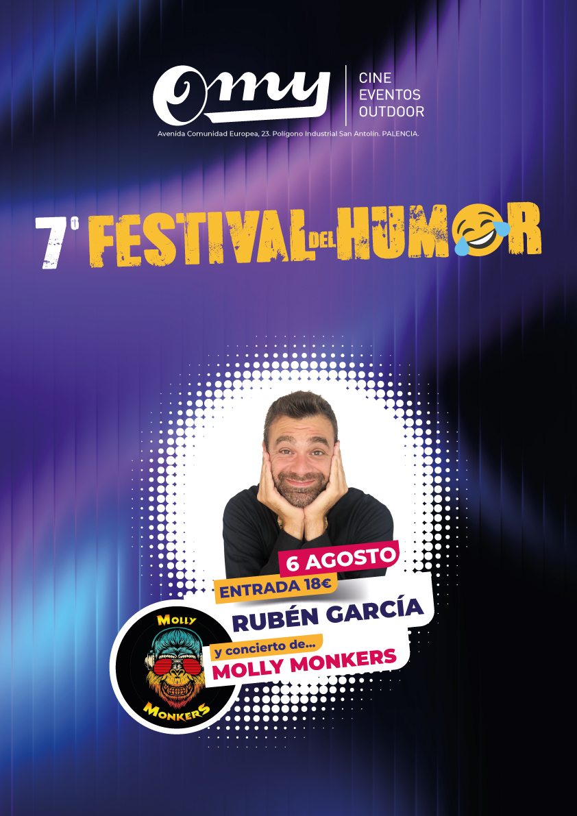 Cartel del 7º Festival del Humor con Rubén García y Molly Monkers