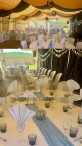 Decoración de un espacio para eventos en La Casa de la Pradera