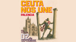 Cartel de la manifestación en Palencia sobre la crisis de Ceuta