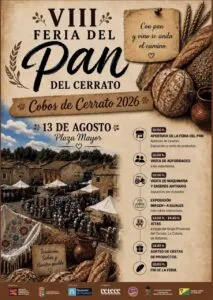 Cartel de la VIII Feria del Pan del Cerrato en Cobos de Cerrato