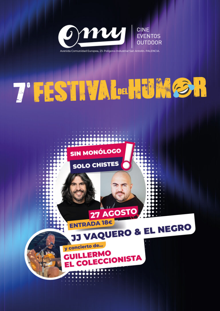 Cartel del 7º Festival del Humor con JJ Vaquero y Jesús el Negro