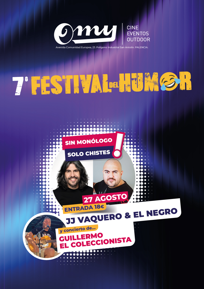Cartel del 7º Festival del Humor con JJ Vaquero y Jesús el Negro