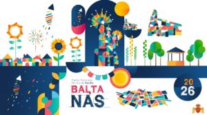 Cartel colorido de las fiestas de Baltanás en 2026