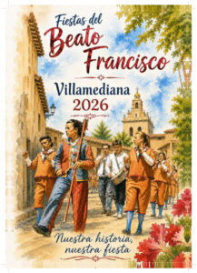 Cartel de las fiestas del Beato Francisco en Villamediana 2026