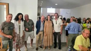 Inauguración del nuevo centro de usos múltiples en Villaherreros, Palencia.