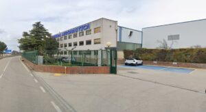 Fachada de la empresa Inmapa Aeronáutica en Villamuriel de Cerrato