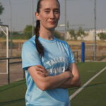 Capitana del Palencia Fútbol Femenino en el campo de juego