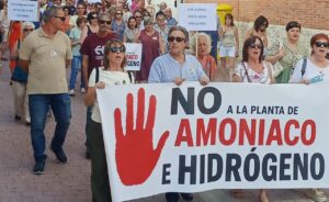 Protesta en Baltanás contra la macroplanta de amoniaco e hidrógeno