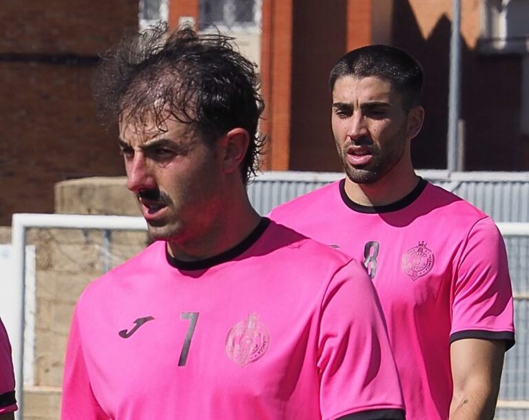 Jugadores del Palencia Cristo Atlético en entrenamiento previo al amistoso