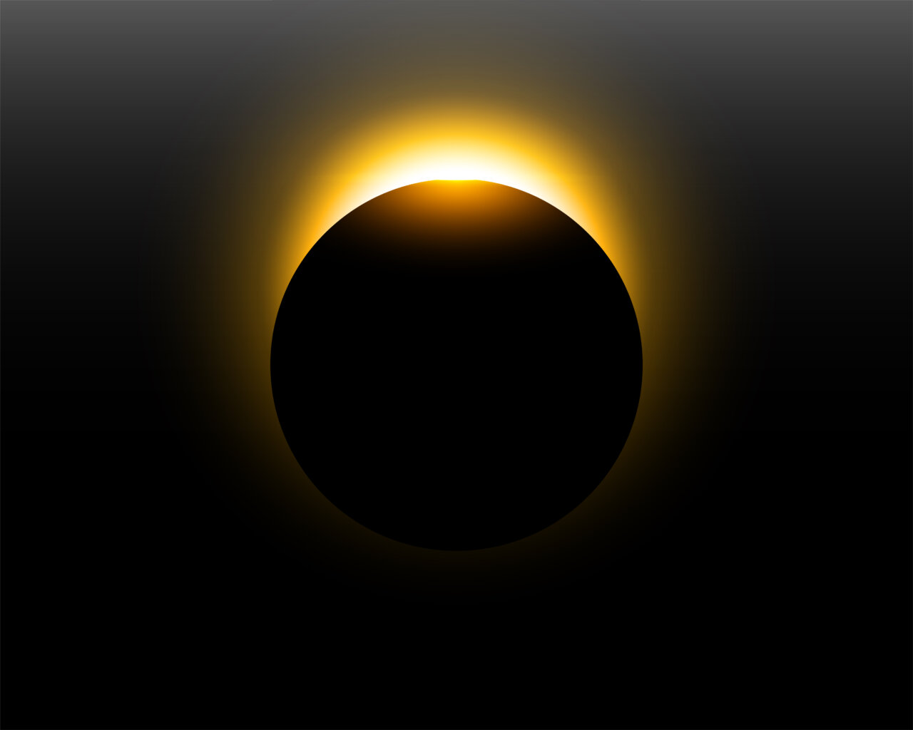 Eclipse solar total con corona visible alrededor de la luna.