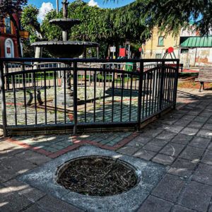 Parque y hoyo “gua” junto a la Travesía de Viñalta, en el Barrio de Santa Ana. Foto: José Luis de Román