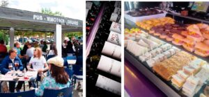 Clientes disfrutando de vinos y tapas en Pub Vinoteca Califas