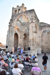 Acto de inauguración en las ruinas de la iglesia de Santa Eulalia en Palenzuela