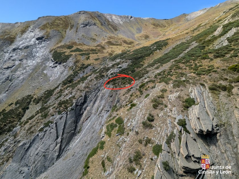 Vista del Pico Murcia donde se realizó el rescate de montañeros