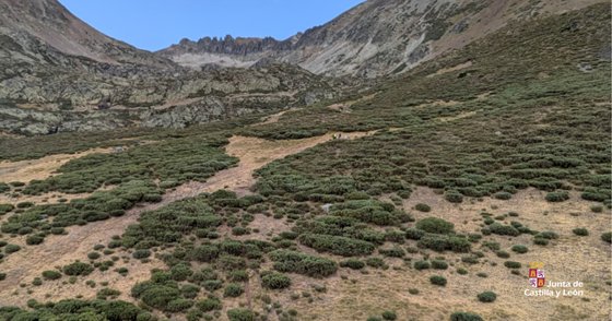 Vista de la ruta en Velilla del Río Carrión donde ocurrió el rescate.