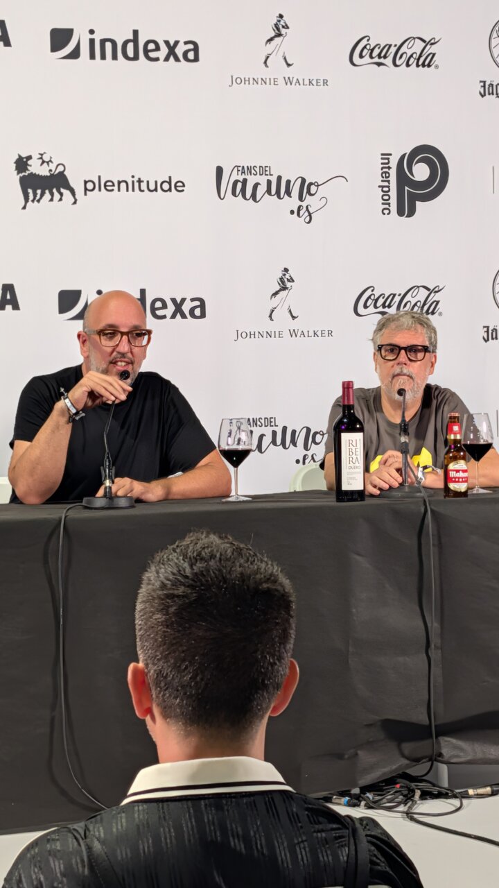 Javier Ajenjo e Iván Ferreiro el festival Sonorama 2026