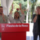 Miembros del PSOE celebrando en la Fiesta de la Rosa en Palencia