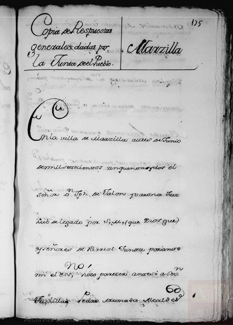 Antiguo documento manuscrito sobre la historia de Marcilla de Campos