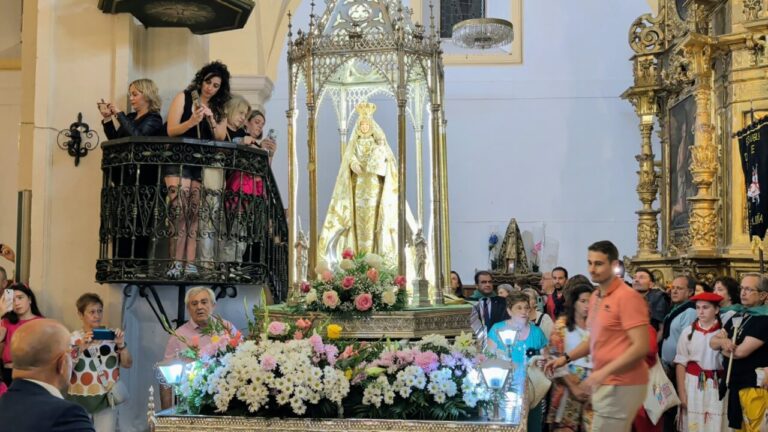 Procesión de las Antorchas en las Fiestas de la Virgen del Valle en Saldaña