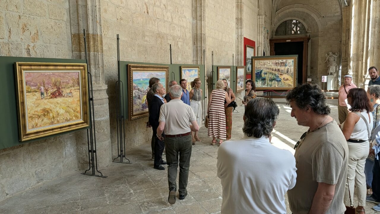 Inauguración de la exposición de Antonio de la Peña en la Catedral de Palencia